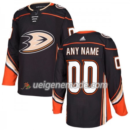 Herren Eishockey Anaheim Ducks Trikot Custom Adidas 2017-2018 Schwarz Authentic